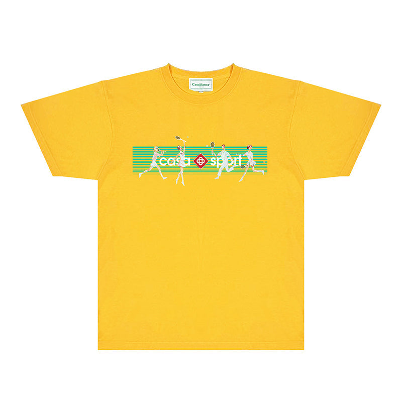 Casablanca T Shirts Fashion Print Street