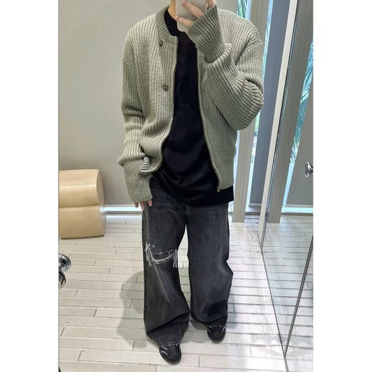 Unisex Sweater Our Legacy Casual Loose Cardigan Sweater