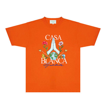 Casablanca T Shirts Fashion Print Street