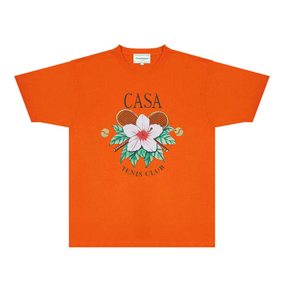 Casablanca T Shirts Fashion Print Street