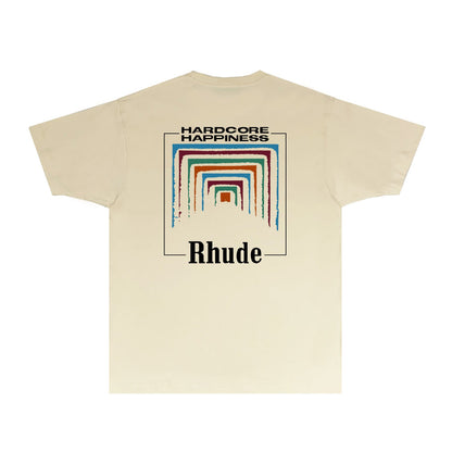 Rhude T Shirts Printed Trendy Pure Cotton