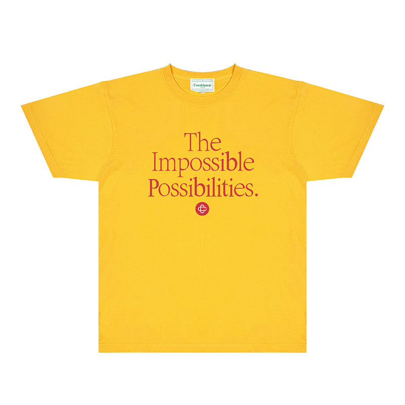 Casablanca T Shirts Fashion Print Street
