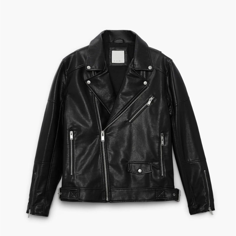 Men Motorcycle Jacket Autumn and Winter Faux Leather Motorcycle Jacket Jacket 3427/301