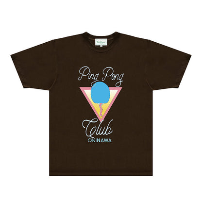 Casablanca T Shirts Fashion Print Street