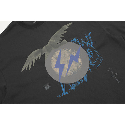 Unisex T-Shirts Travis Scott Cactus Jack Eagle Lightning T-Shirt