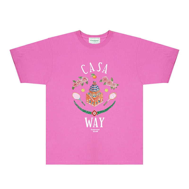Casablanca T Shirts Fashion Print Street