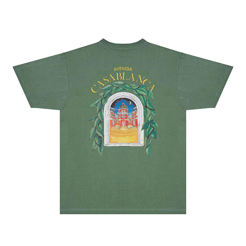 Casablanca T Shirts Fashion Print Street