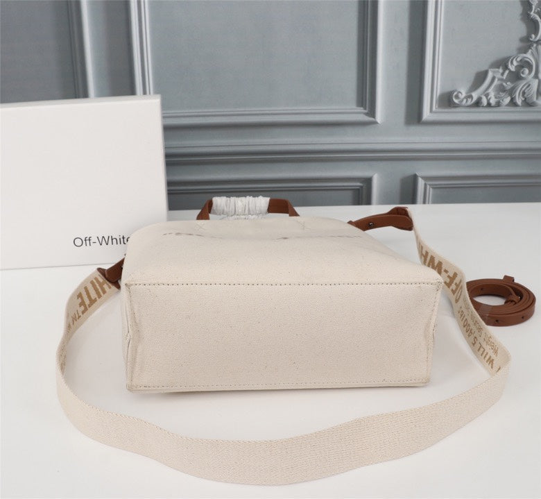 Off White Bag Casual Outdoor Convenient Tote Bag