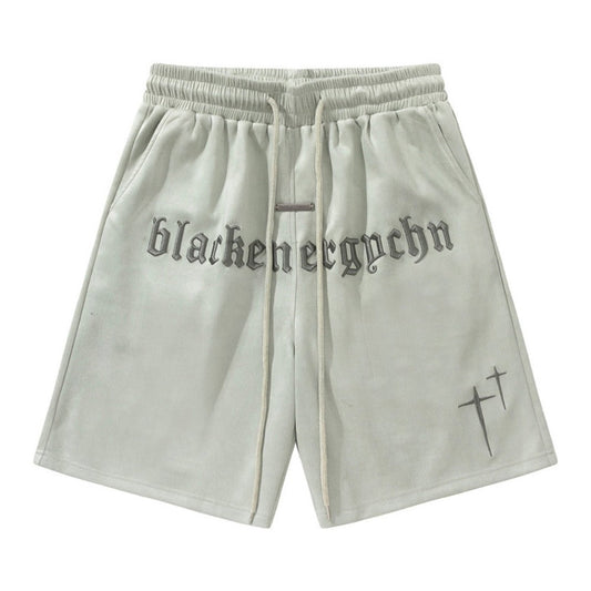 Men Shorts Embroidered Sports Loose Shorts