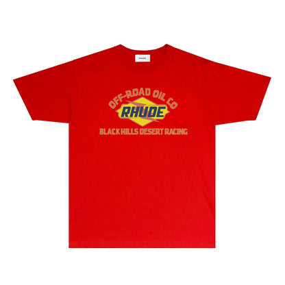 Rhude T Shirts Printed Trendy Pure Cotton