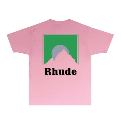 Rhude T Shirts Printed Trendy Pure Cotton