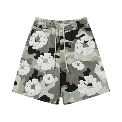Denim Tears Shorts floral cotton Camouflage