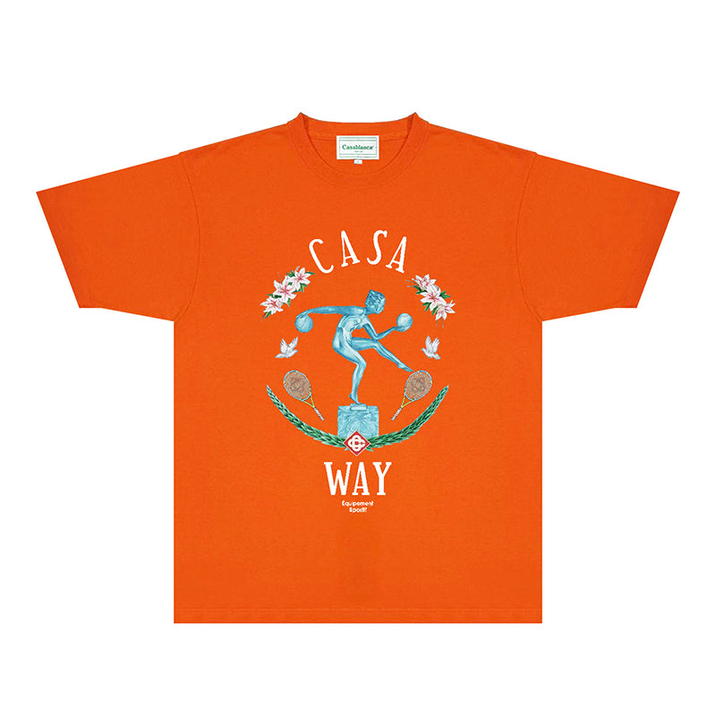 Casablanca T Shirts Fashion Print Street