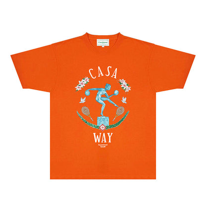 Casablanca T Shirts Fashion Print Street