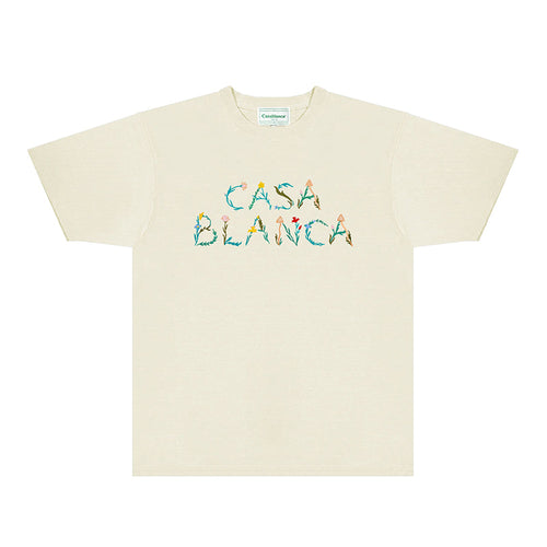 Casablanca T Shirts Fashion Print Street