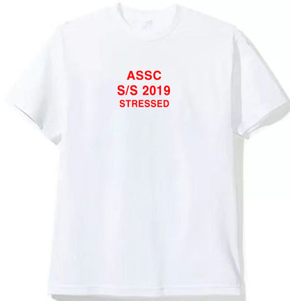 Anti Social Club T Shirt Printed Men's and Women's Short Sleeve Loose