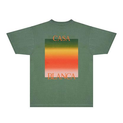 Casablanca T Shirts Fashion Print Street