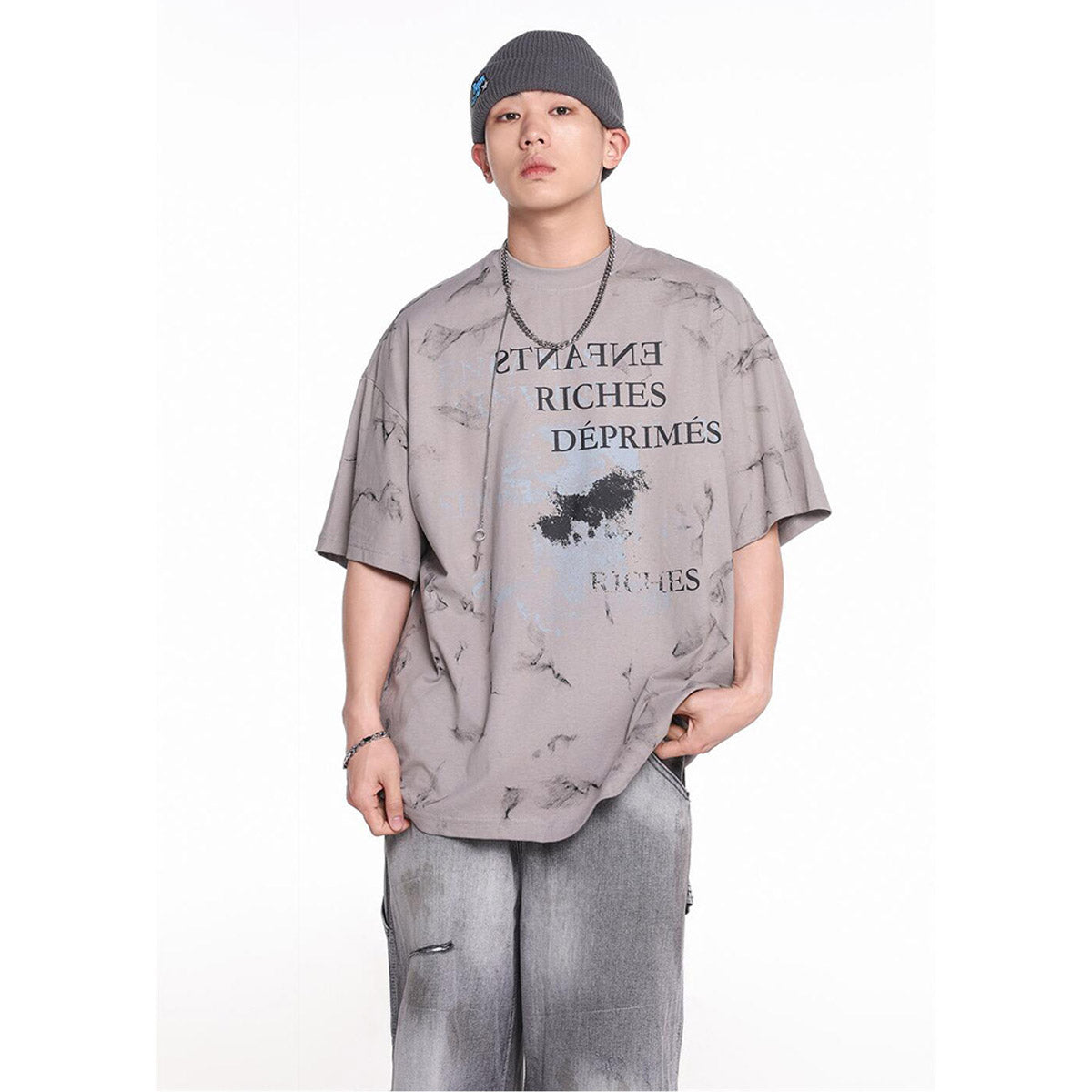 Unisex T-Shirts ERD Explosive Print Loose Fashion Tee
