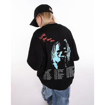 Unisex T-Shirts TRAVIS SCOTT Portrait Print T-Shirt