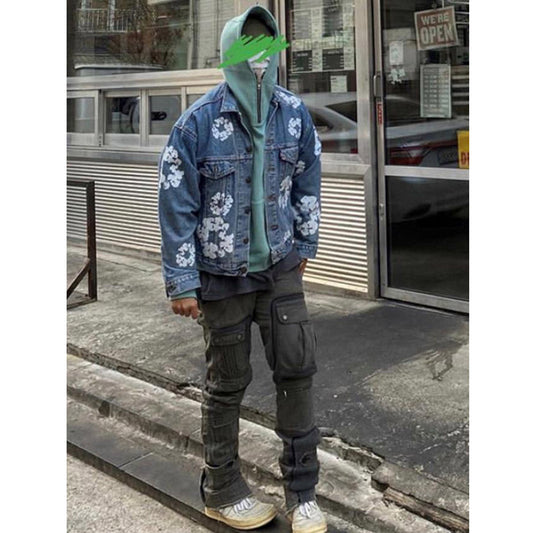 Unisex Denim Jacket Saint Michael Denim Kanye Vintage Jacket