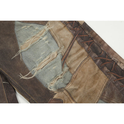 Unisex Pants Trendy Old Loose Jeans