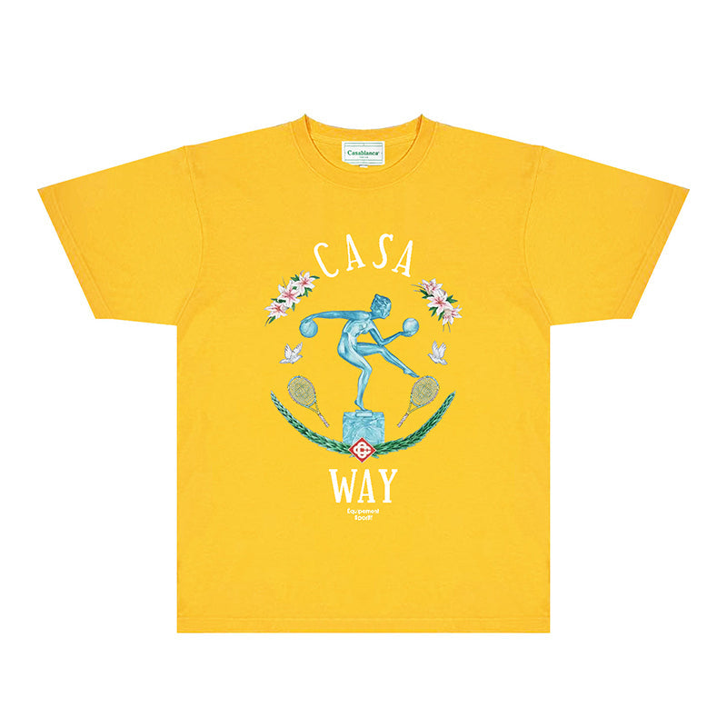Casablanca T Shirts Fashion Print Street