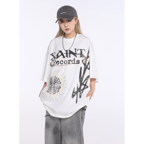 Unisex T-Shirts Saint Michael Vintage Loose T-Shirts