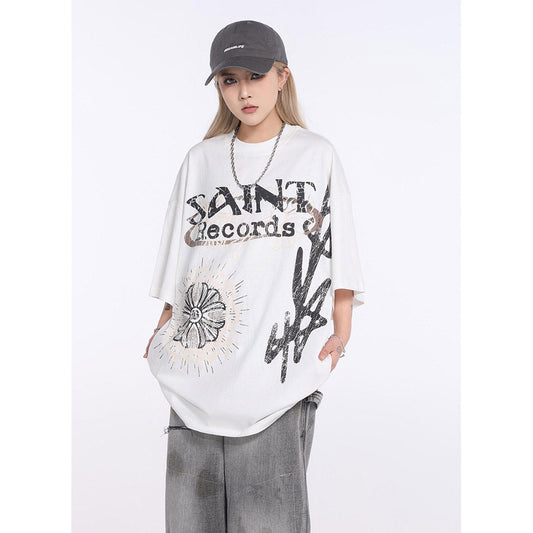 Unisex T-Shirts Saint Michael Vintage Loose T-Shirts