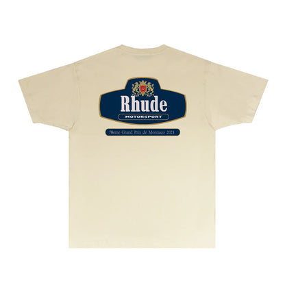 Rhude T Shirts Printed Trendy Pure Cotton