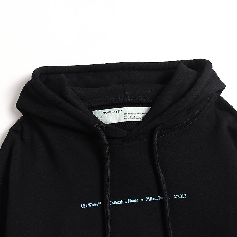 OW Hoodie Blue Chalk Gradient Long Sleeve