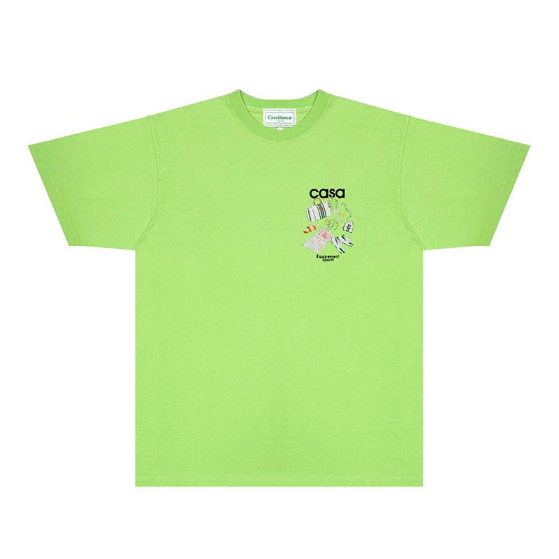 Casablanca T Shirts Fashion Print Street