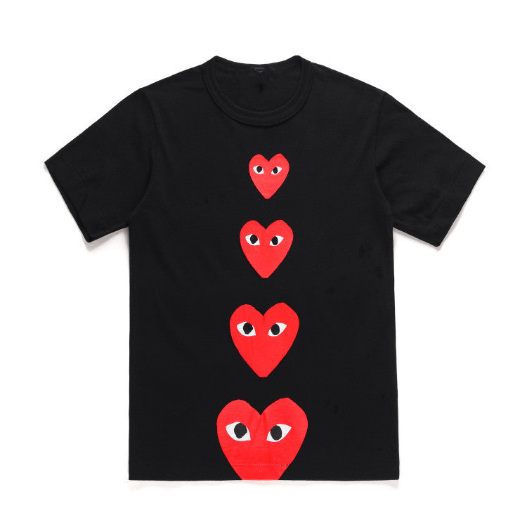 CDG Be Kind T Shirt Men and Women round Neck Cotton Shirt