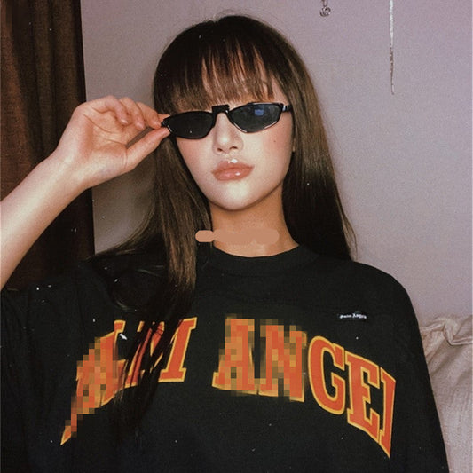 Palm Angels T Shirts Short Sleeve T-shirt Men and Women Loose Half Sleeve