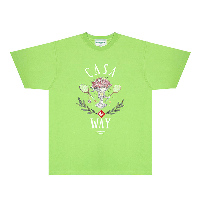 Casablanca T Shirts Fashion Print Street
