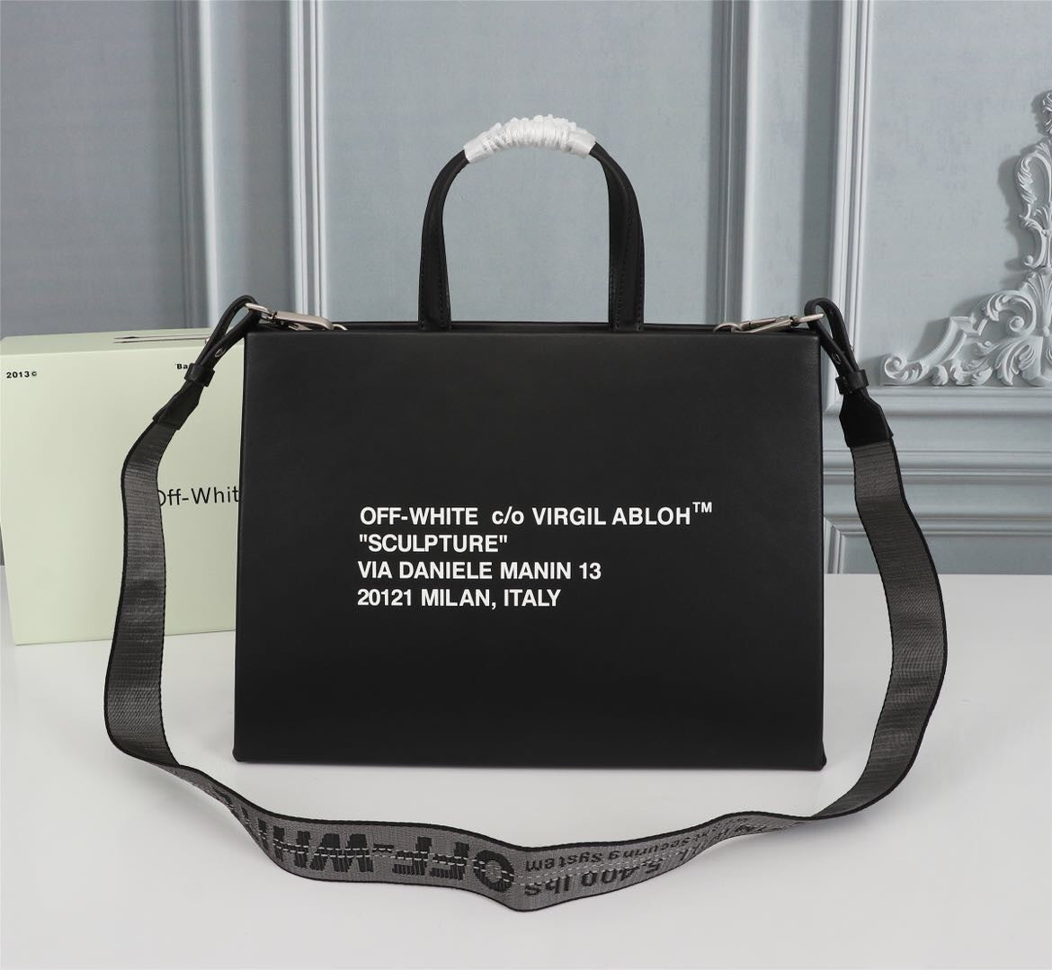 Off White Bag Casual Outdoor Convenient Tote Bag