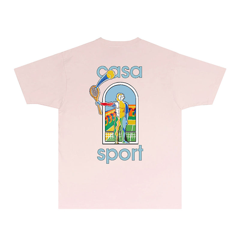Casablanca T Shirts Fashion Print Street