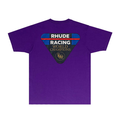 Rhude T Shirts Printed Trendy Pure Cotton