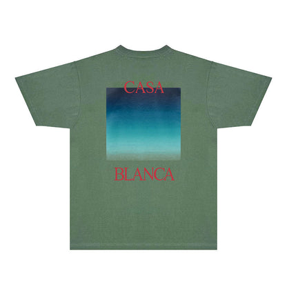 Casablanca T Shirts Fashion Print Street