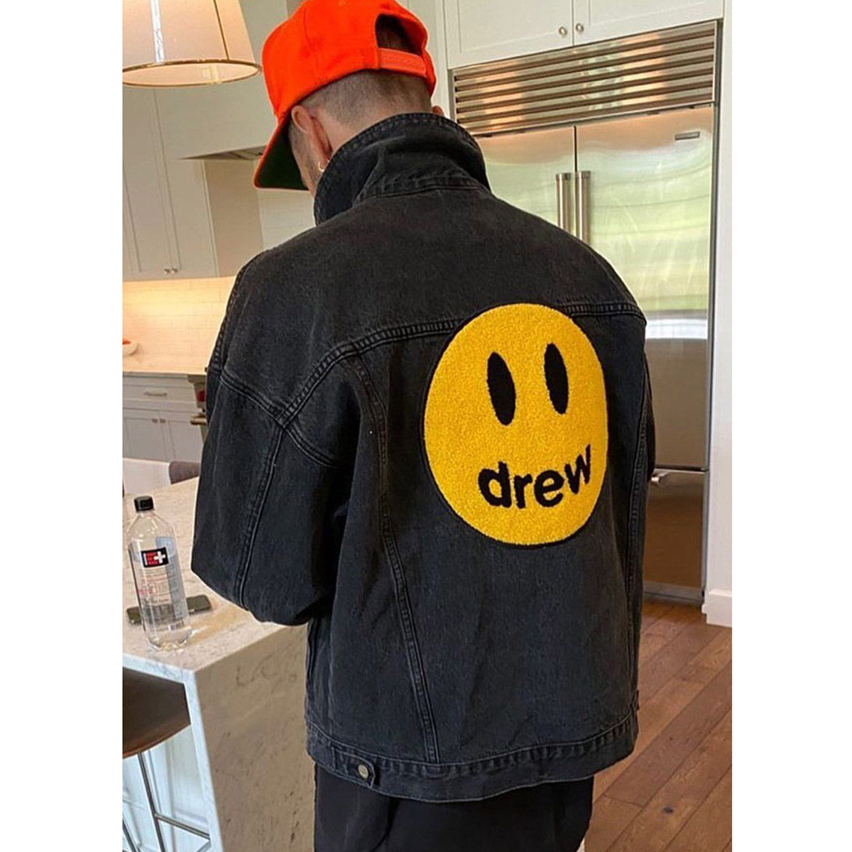 Unisex Denim Jacket Drew Casual Loose Embroidered Jacket