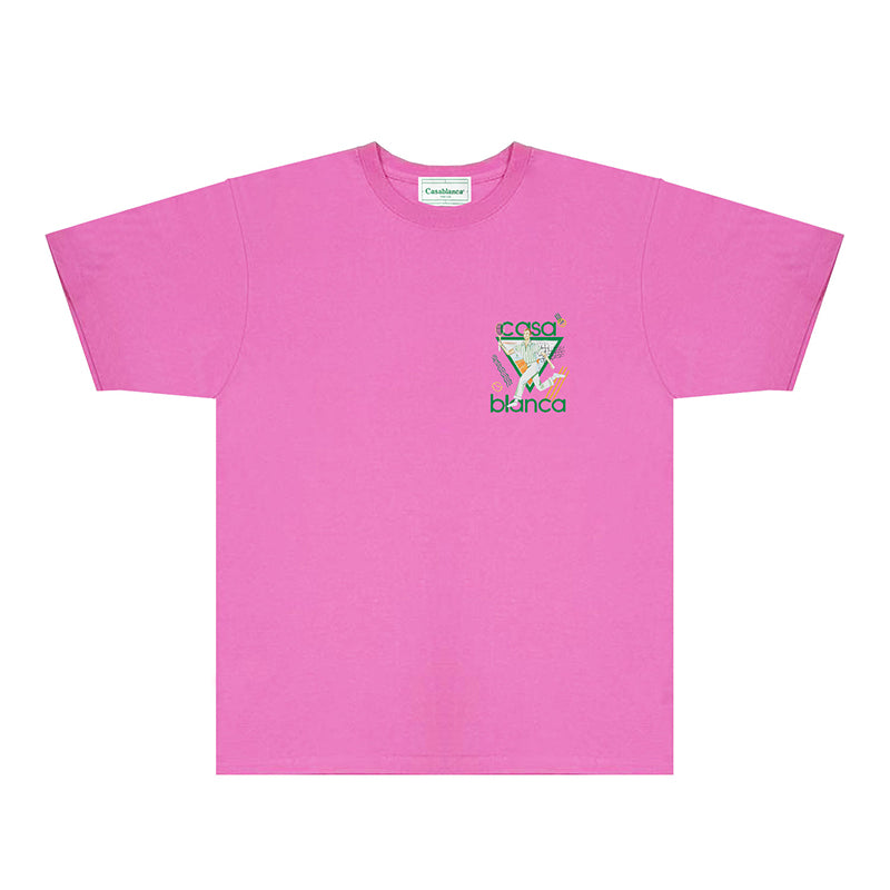 Casablanca T Shirts Fashion Print Street
