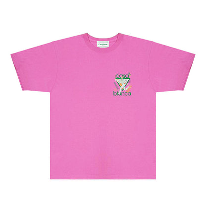 Casablanca T Shirts Fashion Print Street