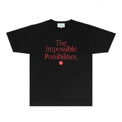 Casablanca T Shirts Fashion Print Street