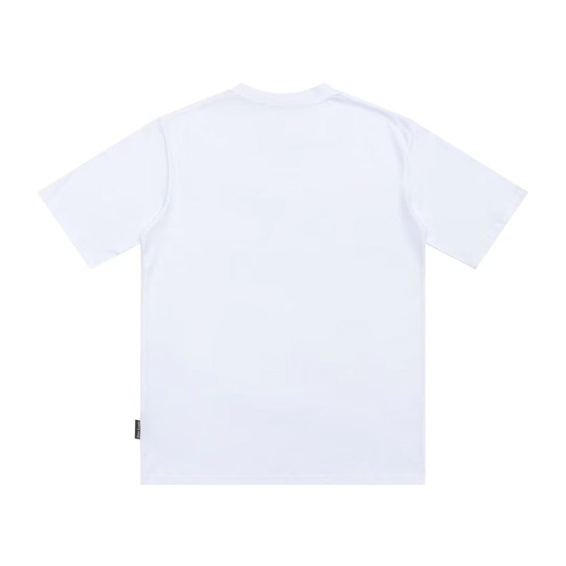 Palm Angle T Shirts Flame Smiling Face Couple Loose