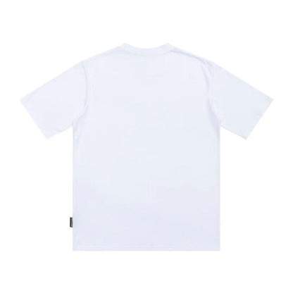 Palm Angle T Shirts Flame Smiling Face Couple Loose