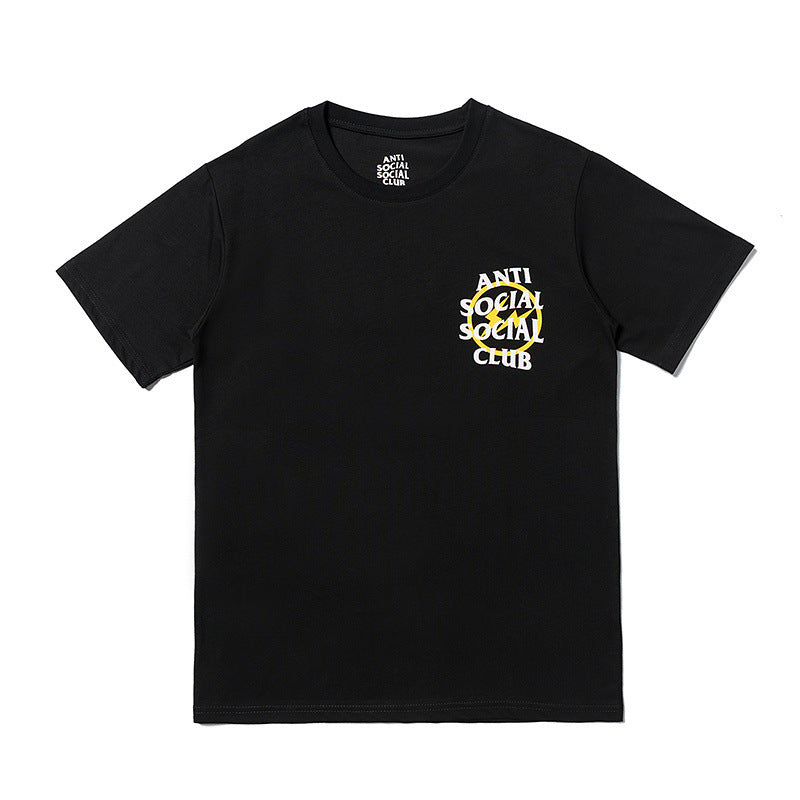 Anti Social Club T Shirt Summer Print Men's Short Sleeve T-shirt