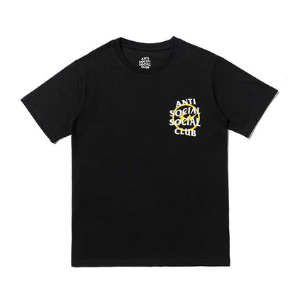 Anti Social Club T Shirt Summer Print Men's Short Sleeve T-shirt