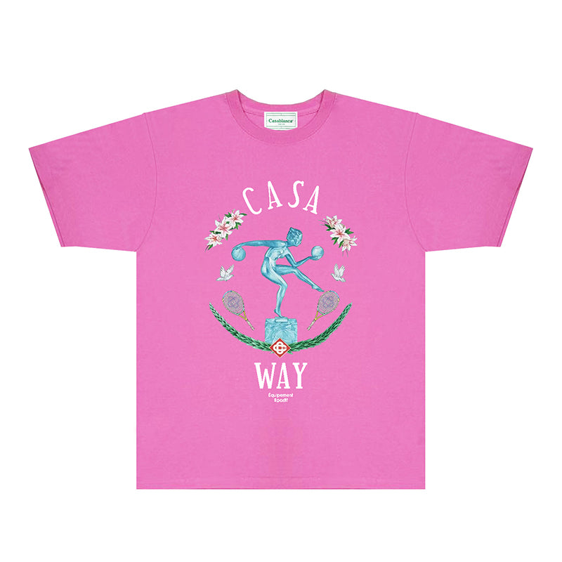 Casablanca T Shirts Fashion Print Street