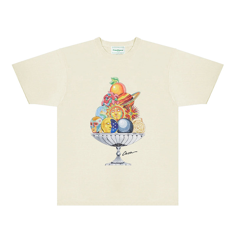 Casablanca T Shirts Fashion Print Street