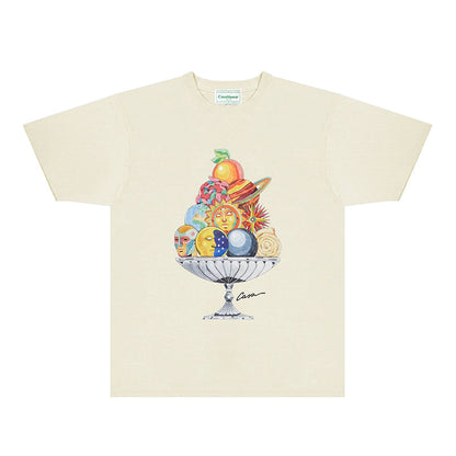 Casablanca T Shirts Fashion Print Street