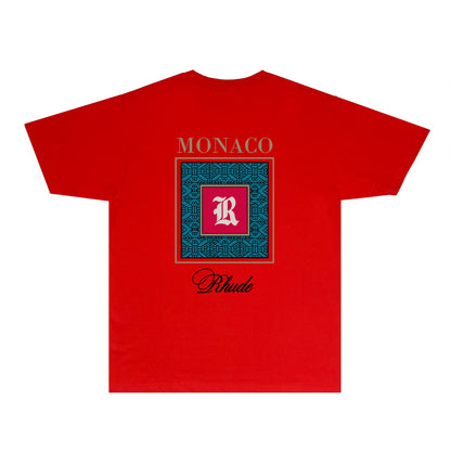 Rhude T Shirts Printed Trendy Pure Cotton